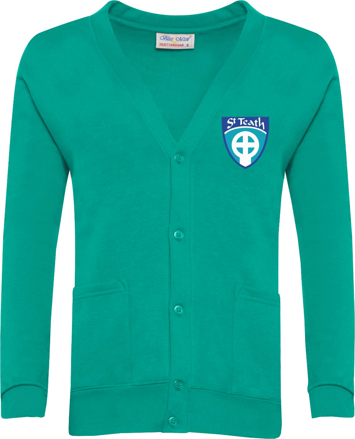 Jade green outlet cardigan school